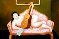 Botero, Fernando - Abstract oil painting.